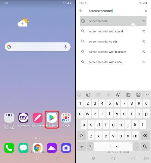 how to screen record on lg stylo 6 