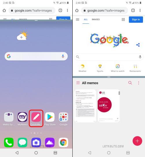 how to use split screen on lg stylo 6 