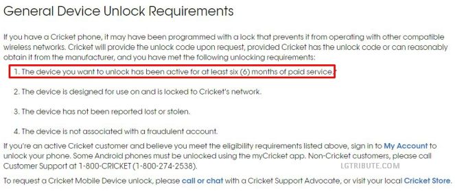 LG Stylo 6 Cricket Unlock Code Free 